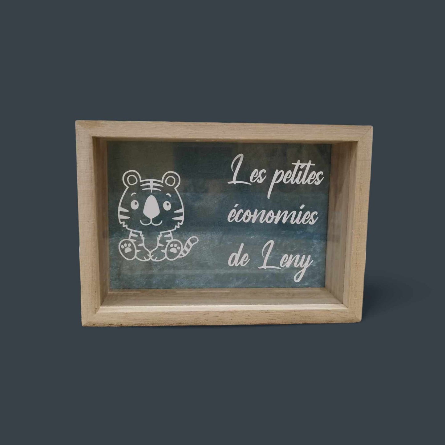 Tirelire en bois personnalisable