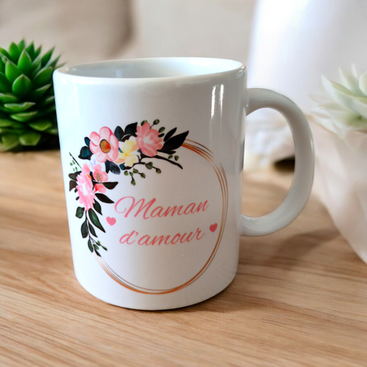 Mug Personnalisé Couronne de Fleurs